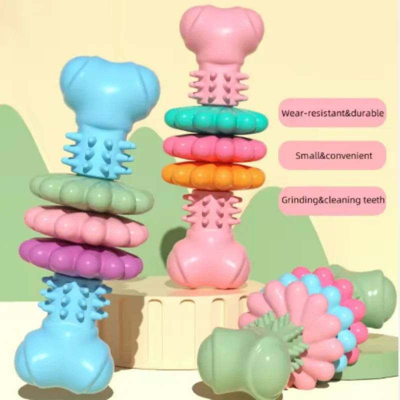 Hunde Kauknochen Set – Bissfeste Zahnungs Spielzeuge für Welpen Kaufschwan®