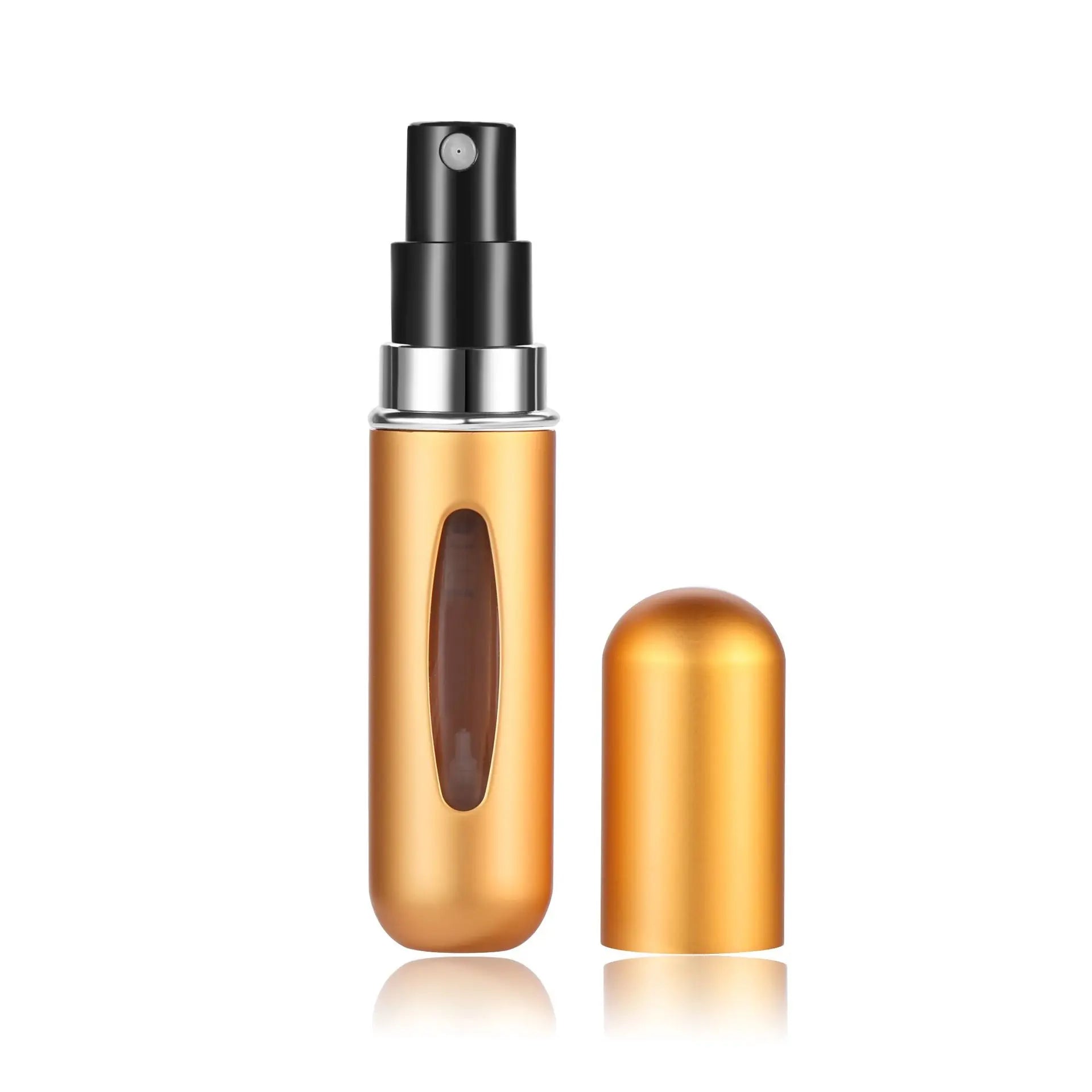5ml Tragbare Parfüm Nachfüllflasche – Mini Refill Spray Atomizer | Leerer Parfümsprüher für Reisen & Alltag Kaufschwan® Gold