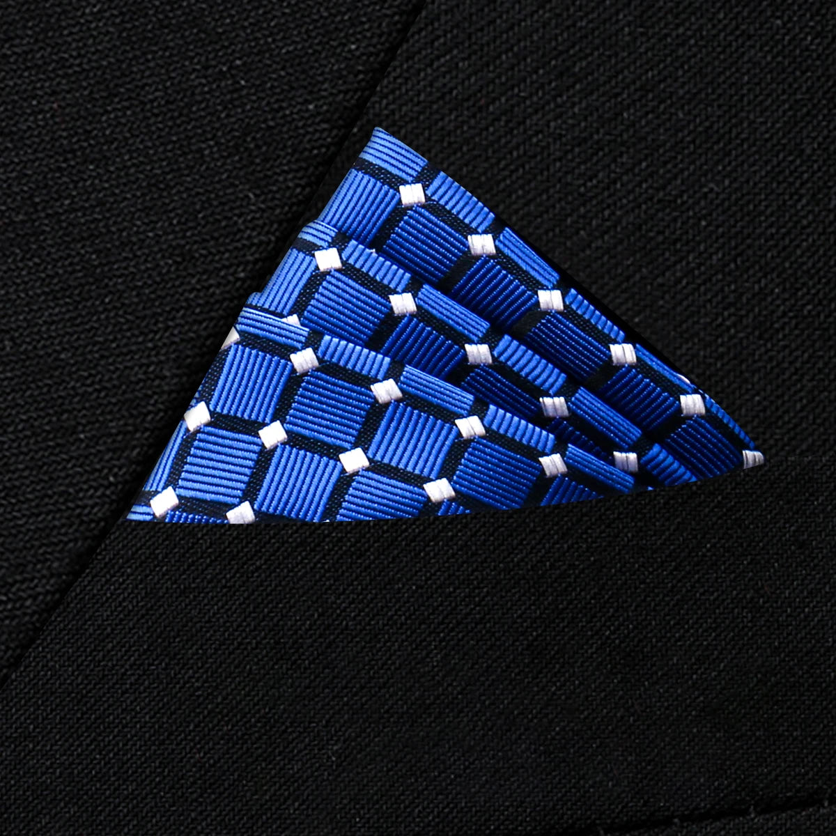 Herren Einstecktuch in Premiumqualität – Neues Design, Einfarbig oder Paisley, Schwarzes Anzug Accessoire in Vielen Farben