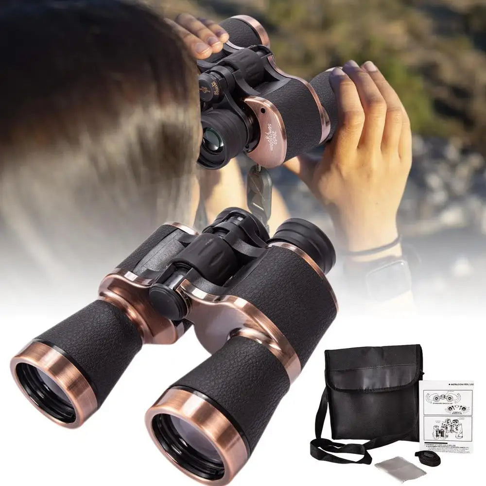 20x50 Hochleistungsfernglas für Erwachsene – Tragbares Spyglass Teleskop mit Tragetasche für Fußballspiele, Sport & Outdoor Kaufschwan®