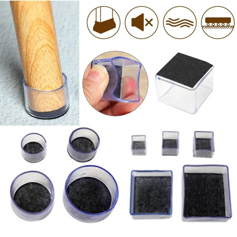 8 Stück Gummi Stuhlbein Kappen – Anti-Rutsch Möbel Füße Schutzpads | Tischbein Abdeckungen Endkappen & Möbel Ausgleichsfüße Kaufschwan®