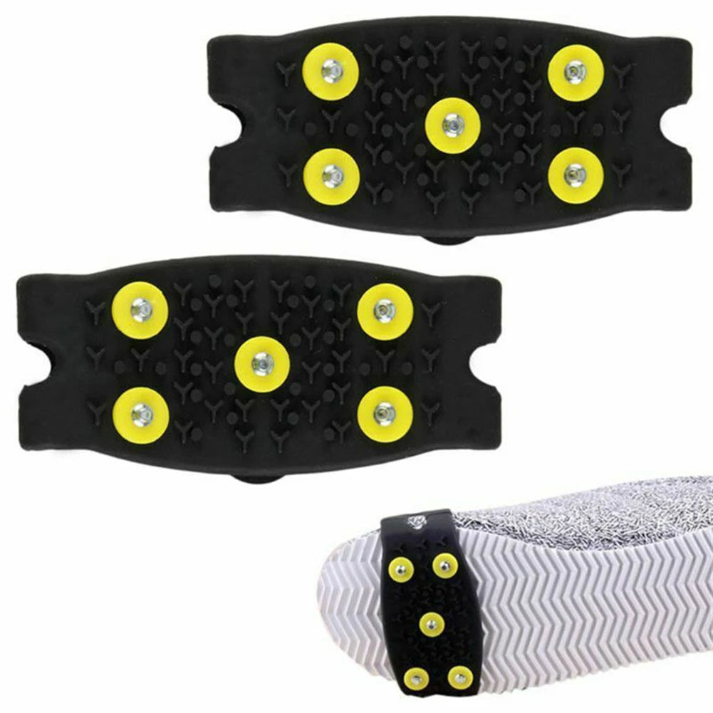 5-Zacken Anti-Rutsch Steigeisen – Unisex Schnee Krallen Schuhüberzüge für Gehen & Wandern | Winter Grips für Mehr Halt Kaufschwan®