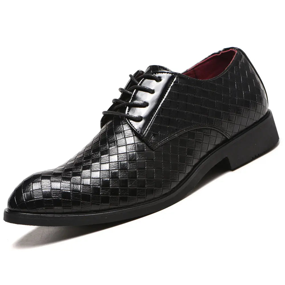 Herren Schnürschuhe Herbst/Winter – Elegante Spitzleder-Businessschuhe | Formelle Schuhe für Büro, Party & Feier zum Günstigen Preis Kaufschwan®