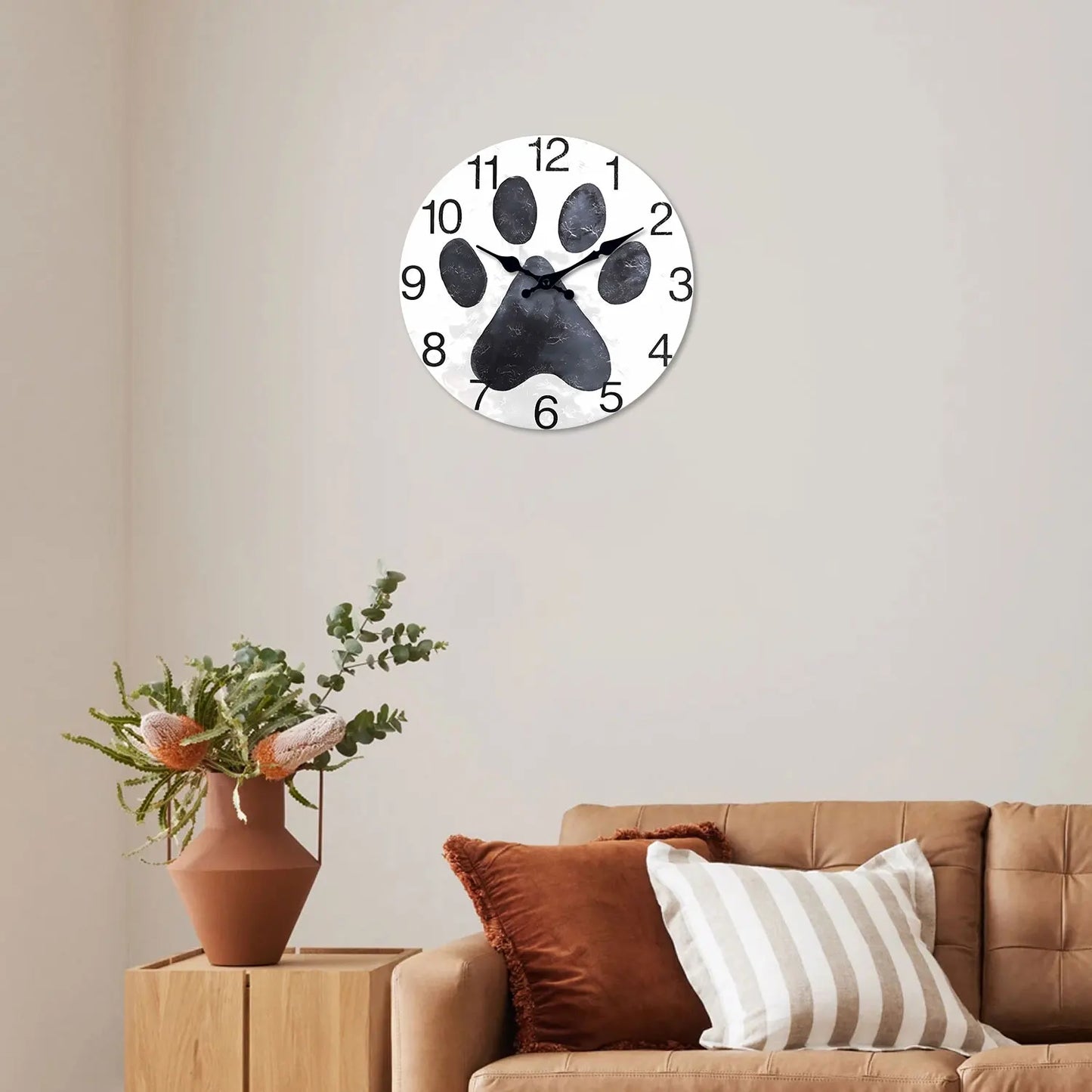 Holz Muster Wanduhr – Leise Quarz Deko Uhr Kaufschwan®