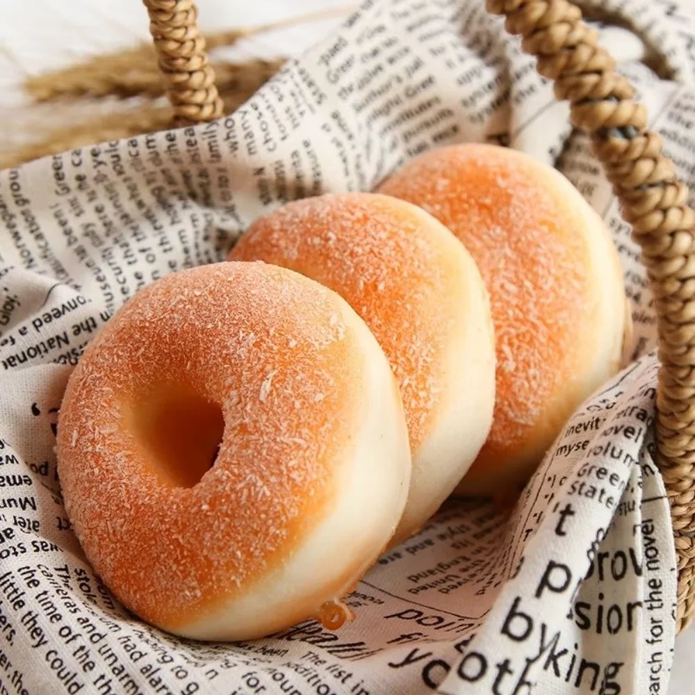 Squishy Lebensmittel-Simulationsspielzeug – Langsam Aufgehende Donut-, Croissant-, Brötchen-, Toastbrot-, Waffel- & Baguette-Knautschspielzeuge