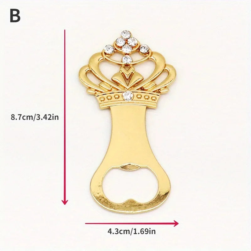 Gold Kronen Flaschenöffner – Elegantes Hochzeits Geschenk Party Favor Kaufschwan® Design 1