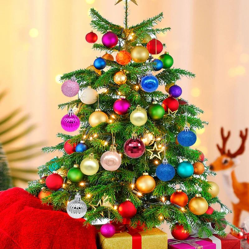 36 Stück Weihnachtskugeln Set – Rot & Gold | Christbaumkugeln Deko für Zuhause, Weihnachten & Neujahr 2026 Kaufschwan®