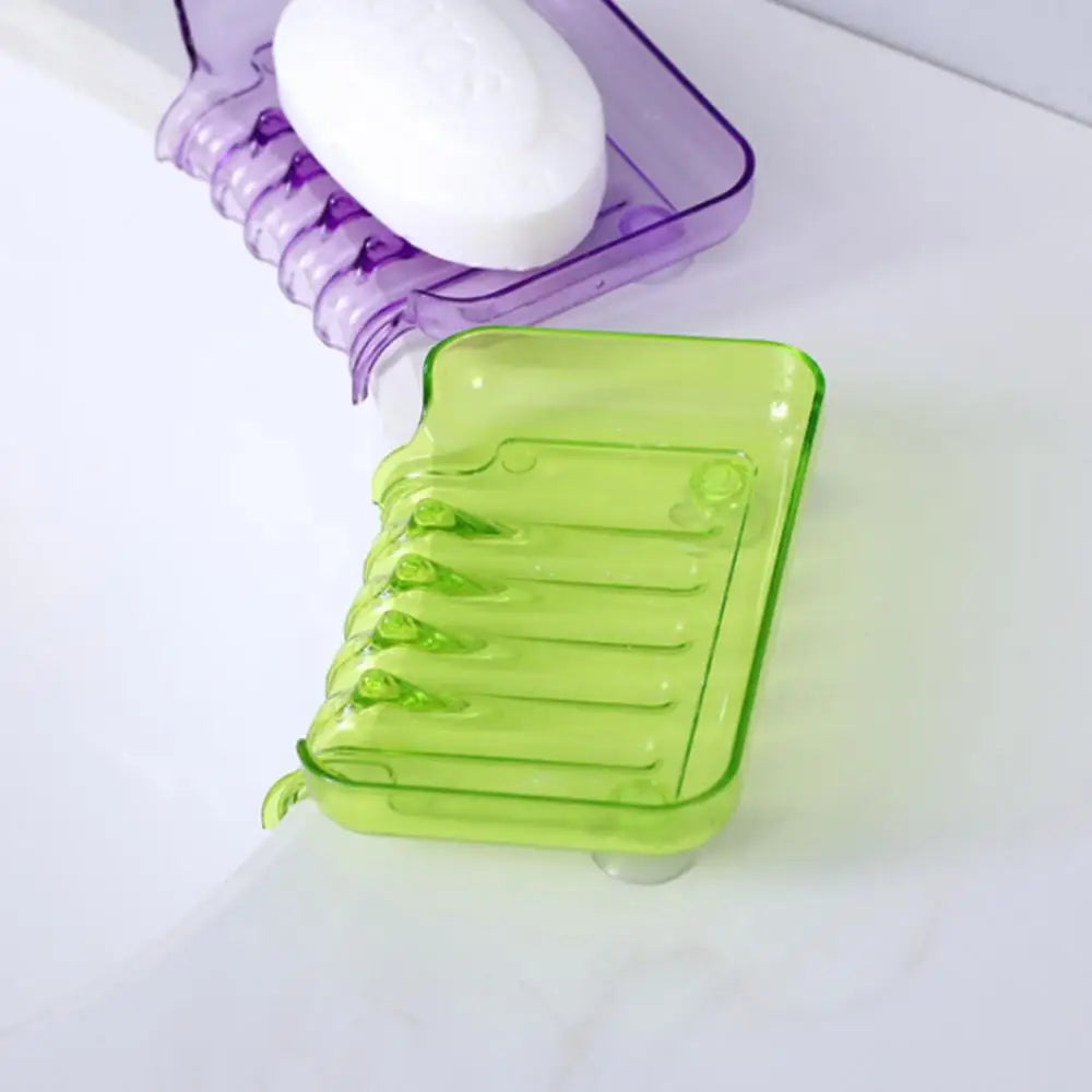 Bunte Wasserfall-Seifenschale – Kunststoff-Seifenhalter mit Saugnapf für Bad & Küche Kaufschwan®