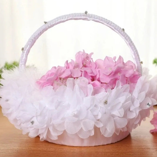 Western Stil Blumenkorb – Handgehaltener Hochzeitskorb für Braut Kaufschwan®