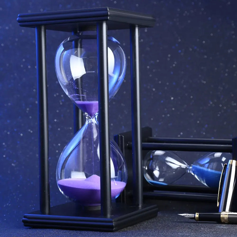 Moderne Holz Sanduhr – Eleganter Küchen, Schul & Wohn Dekor Sandtimer Geschenk Kaufschwan®