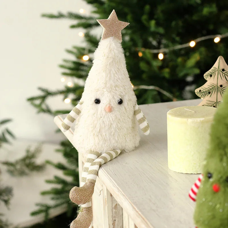 Weihnachten Plüschpuppen – Deko | Niedliche Weihnachtsfiguren für Kinder, Zuhause, Hotels & Schaufenster Kaufschwan® Weiß 30.5x8x6.8CM
