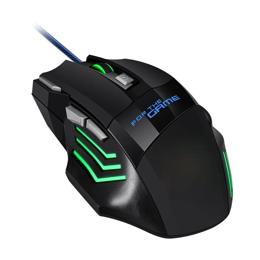 Hyperspeed RGB Gaming Maus – Ergonomische 7D USB Kabelmaus für PC & Laptop | Backlit Esports Gaming Maus Kaufschwan®