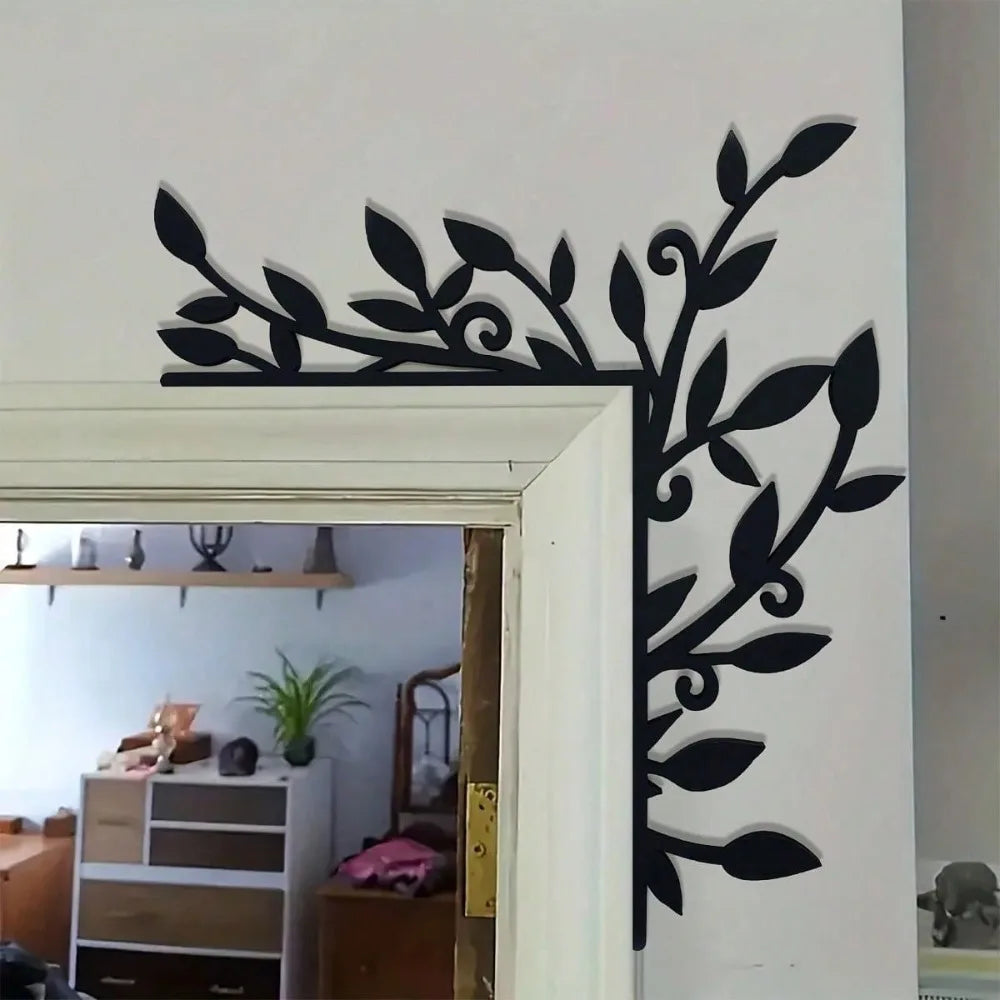 Nordische Schwarze Eisen Right-Angle Pflanzen Wanddekoration – Wasserdicht & Rostfrei für Schlafzimmer und Wohnzimmer Kaufschwan®