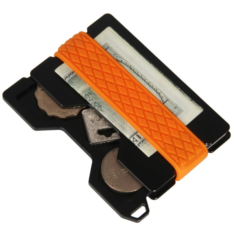 Slim Wallet – Minimalistische Ultraleichte Geldbörse mit Polycarbonat Geldklammer Kaufschwan®