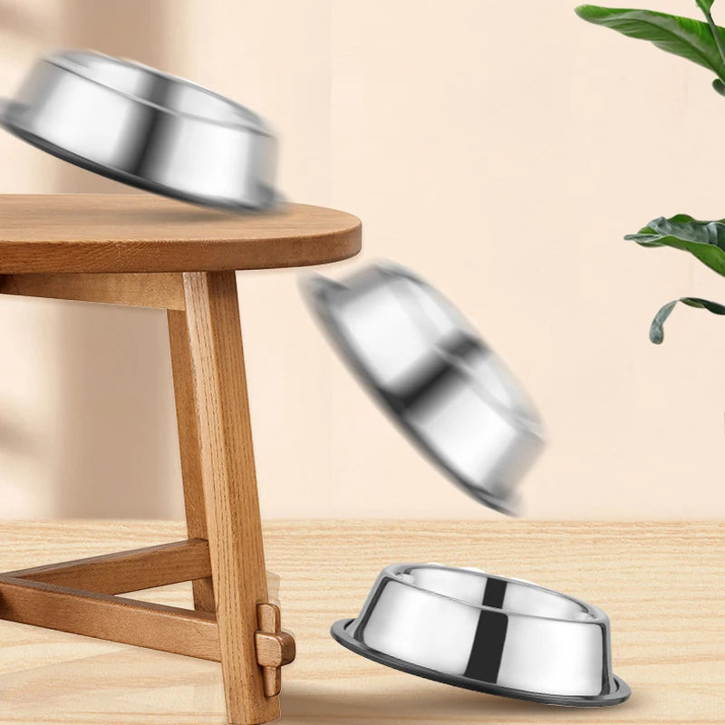 Robuster Edelstahl Futternapf – Hygienische Futter- & Wasserschüssel für Haustiere Kaufschwan®