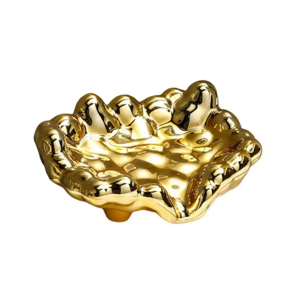 Schnellablauf-Seifenschale – Weiß/Gold/Silber Seifenhalter für Waschbecken & Badezimmer, Trocknet Schnell, Dropshipping-geeignet Kaufschwan®