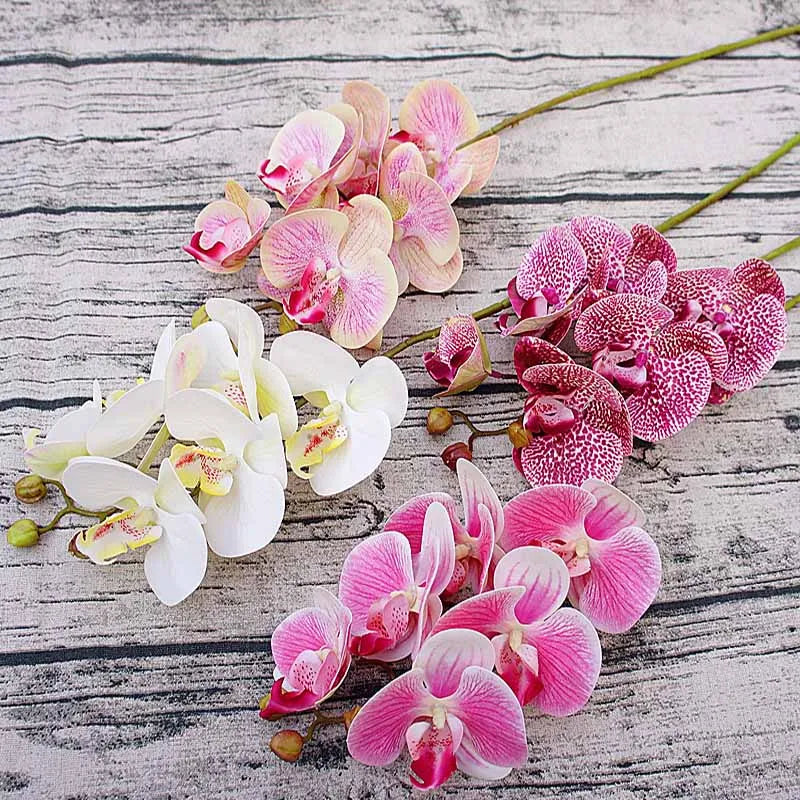 3D Künstliche Schmetterlings-Orchideen – Kunststoffblumen für Zuhause, Vase, Hochzeit, Garten & Partydekoration | DIY Girlanden & Geschenkboxen Kaufschwan®