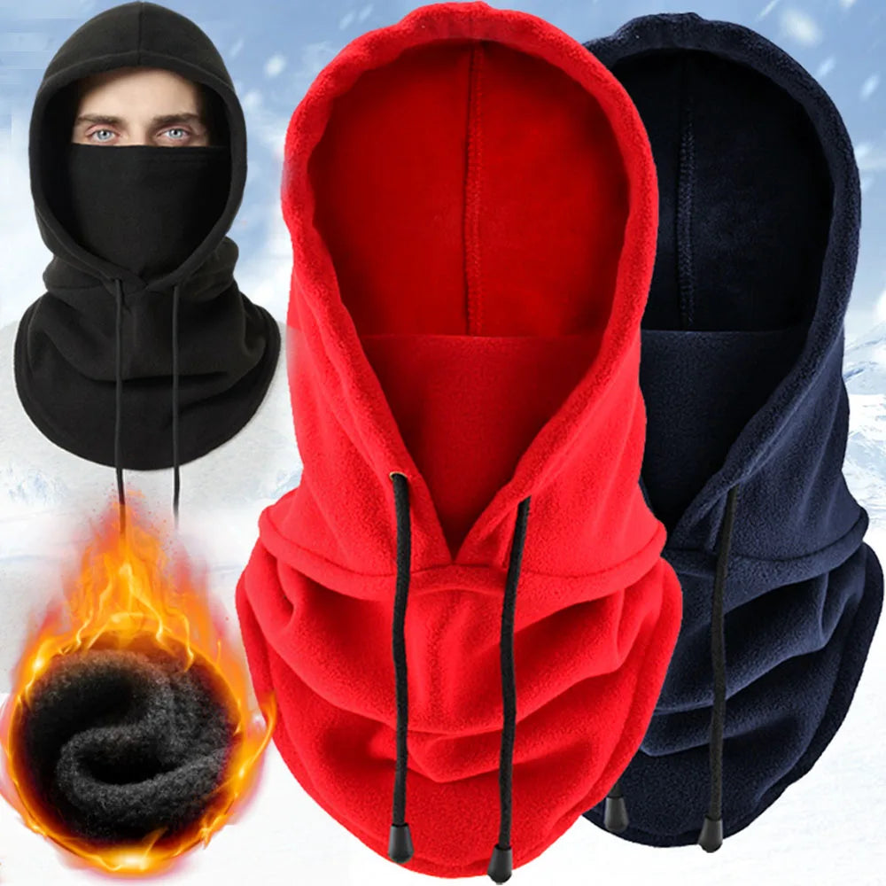Winter Thermo-Fleece Kapuzenmütze – Winddichte Outdoor Skimaske | Unisex Halswärmer für Damen & Herren beim Radfahren & Wintersport Kaufschwan®