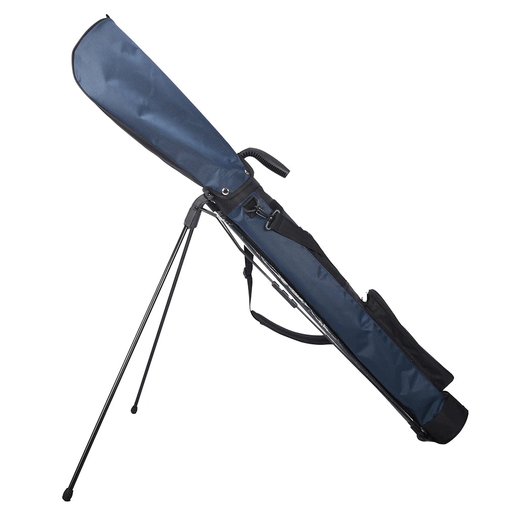 Leichte Golf Standtasche – Wasserdichte Golftasche mit Halterung | Tragbare Golf Schlägertasche für Damen & Herren Kaufschwan® Blau