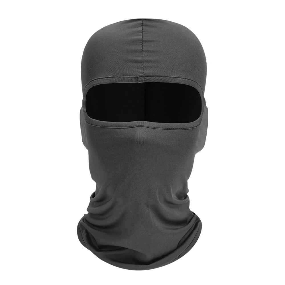 Motorrad Balaclava Vollgesichtsmaske – Winddicht & Atmungsaktiv | Helm-Unterzieher mit Anti-UV Schutz für Motorrad, Radfahren & Sport Kaufschwan® Dunkelgrau