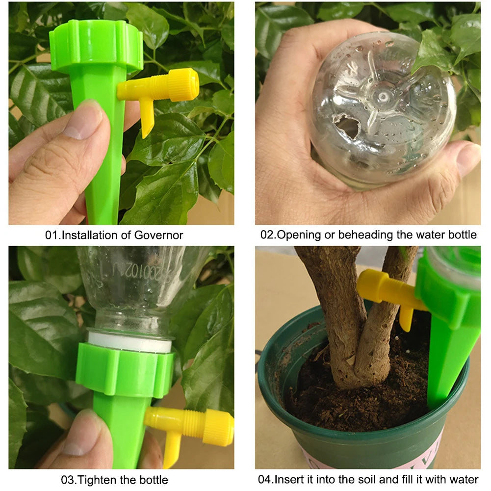 Automatisches Bewässerungsset – Selbstbewässerung & Tropfbewässerungssystem | Intelligente Bewässerungssteuerung für Haus & Gartenpflanzen Kaufschwan®
