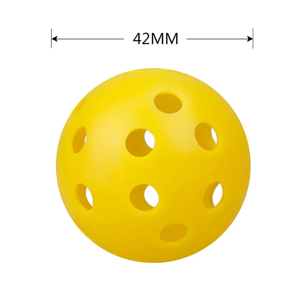 24 Stück Übungsgolfbälle – 42mm Perforierte Airflow Plastikbälle | Bunte Indoor & Outdoor Trainingsbälle für Golf & Haustiere Kaufschwan®