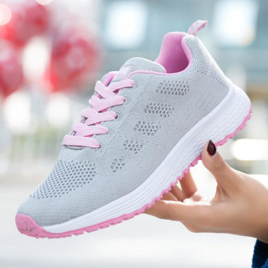 Damen Sneaker – Modische Flache Schuhe mit Plateau-Optik | Bequeme Alltagsschuhe in Übergrößen Kaufschwan®
