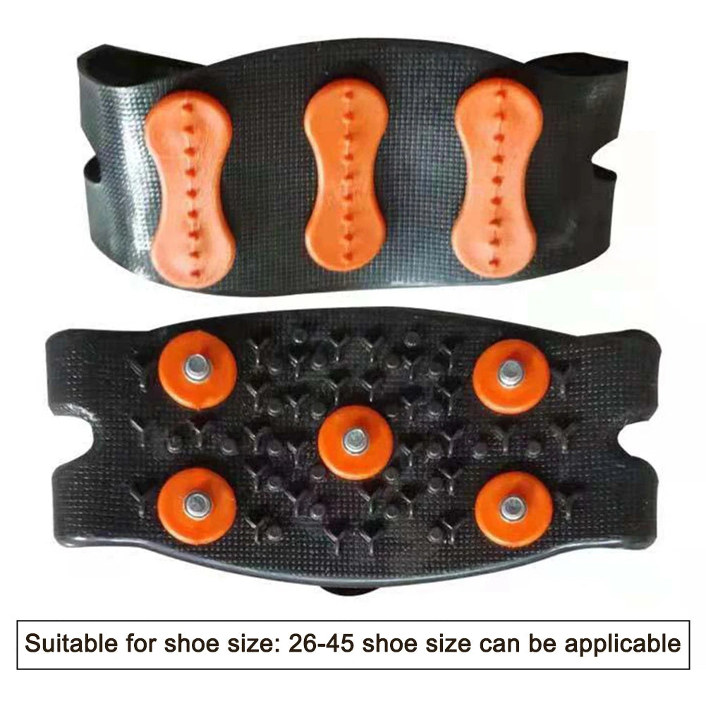 5-Zacken Anti-Rutsch Steigeisen – Unisex Schnee Krallen Schuhüberzüge für Gehen & Wandern | Winter Grips für Mehr Halt Kaufschwan®