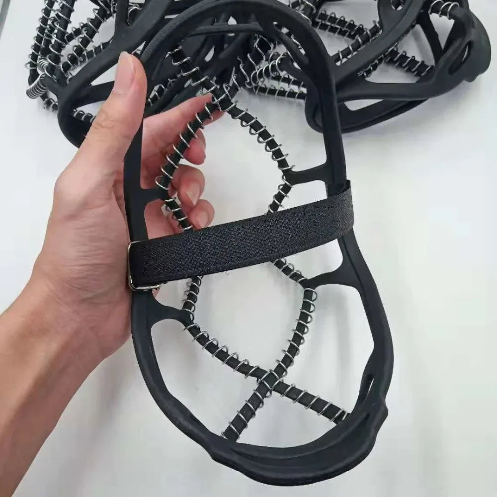 1 Paar Anti-Rutsch Eis Griffe Schuhüberzüge – Traktionsspikes für Eis & Schnee | Outdoor Gehen, Camping & Sport Crampons Kaufschwan®