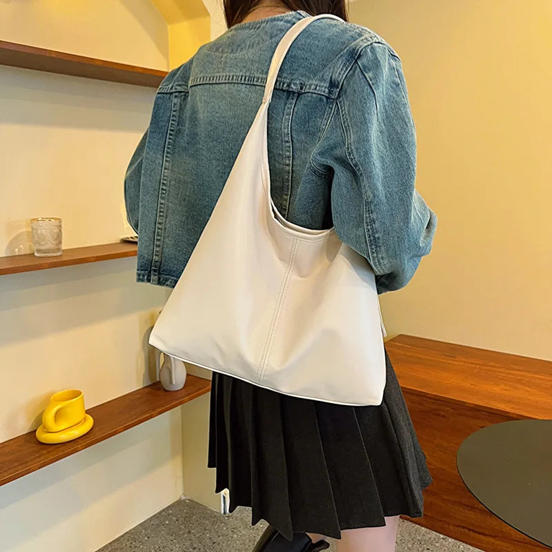 Große Damen Tote Tasche für Eine Schulter – Lässige & Vielseitige Crossbody Handtasche | Modische Schlichte City Tasche Kaufschwan®
