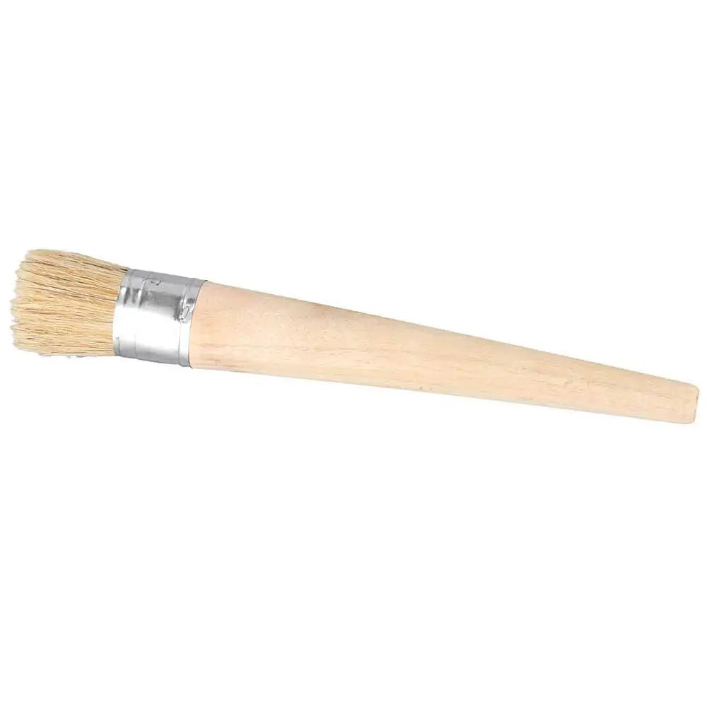 Hochwertiger Künstlerpinsel – Rundborsten Pinsel mit Holzgriff für Wachs, Kreide und Ölmalerei Kaufschwan®