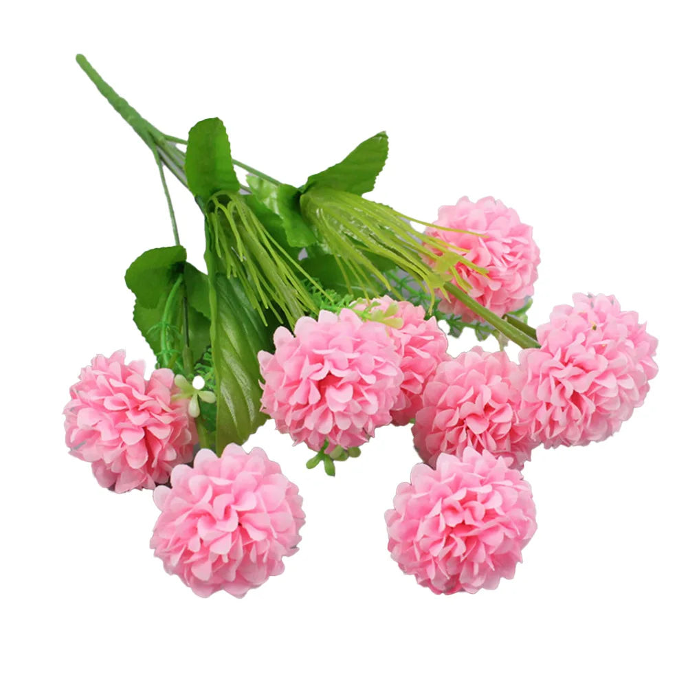 Mehrfarbige Künstliche Seidenhortensien – Kleiner Blumenstrauß für Hochzeit, Weihnachten, Party & DIY Wohnungsdekoration Kaufschwan®