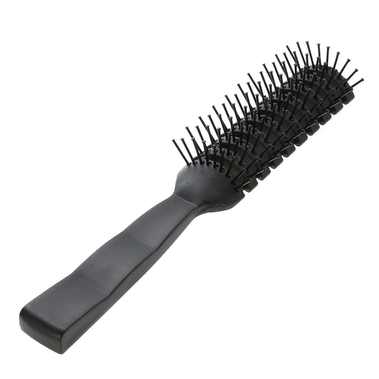Professioneller Antistatischer Haarkamm – Schwarzer Rippengriffs Massage-Haarbürste | Styling-Tool für Damen & Herren Kaufschwan®