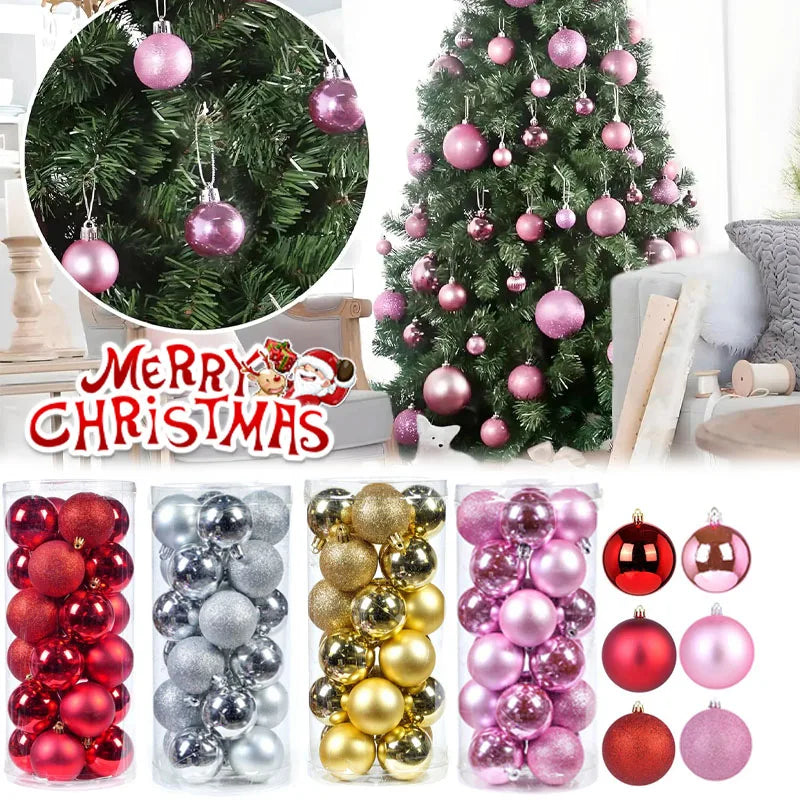 Glitzer Weihnachtskugeln – Bruchsichere Christbaum Anhänger | Festliche Deko für Weihnachten, Hochzeit & Feierlichkeiten Kaufschwan®