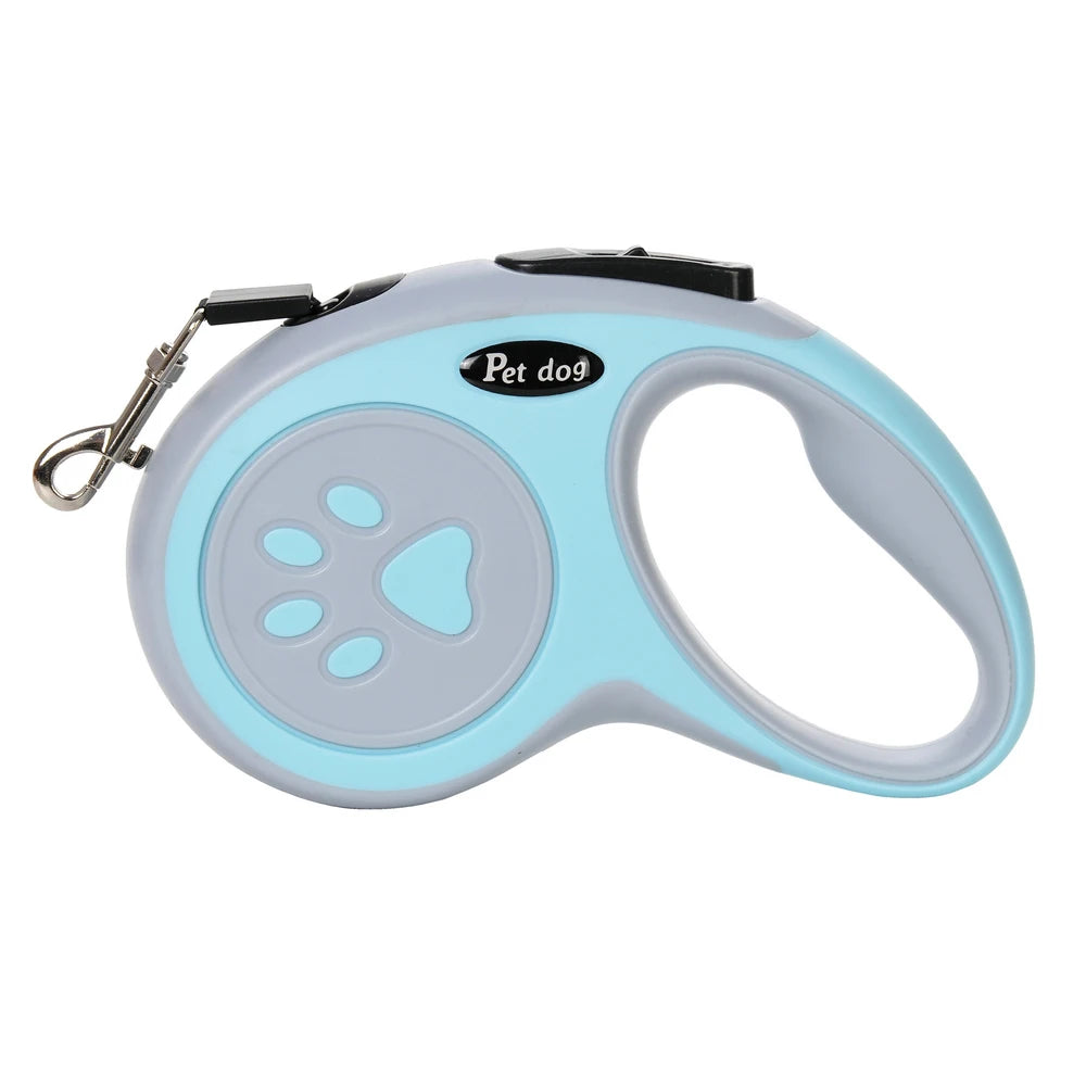 Automatische Ausziehbare Hundeleine 3M 5M Nylon Rollleine für Kleine Hunde Katzen Kaufschwan® Blau 3M