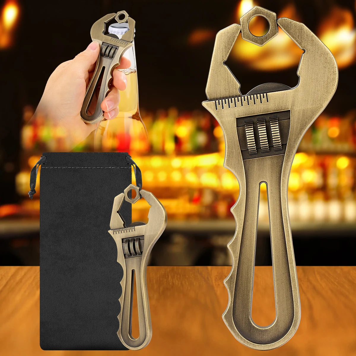 Schraubenschlüssel Flaschenöffner – Metall Werkzeug Design Geschenk für Ingenieure Kaufschwan®
