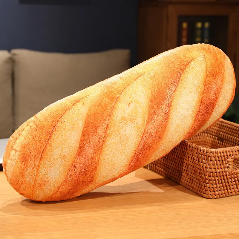 Französisches Baguette Plüschkissen | Weiches Gefülltes Lebensmittel Plüschie | 20-100cm | Partydeko, Schlafbegleiter & Geschenk Kaufschwan®