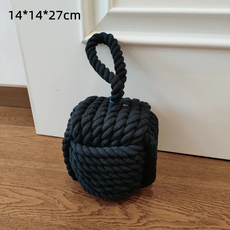 Türstopper im Mediterranen Stil – Dekorativer Seilball Türhalter | Kreatives Rustikales Design für Zuhause, Restaurants & Bars Kaufschwan®