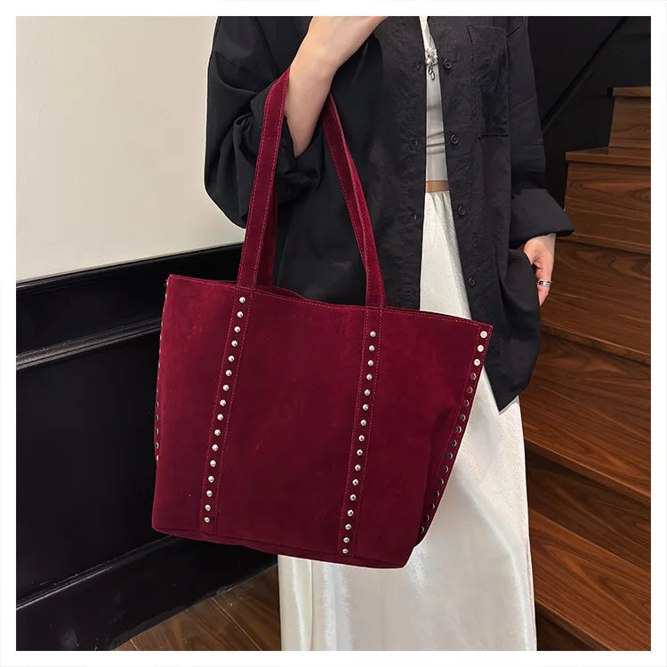 Modische Damen Schultertasche aus Mikrofaser – Hochwertige Retro Sweet Handtasche | Große Tasche mit Pailletten für Frauen Kaufschwan®