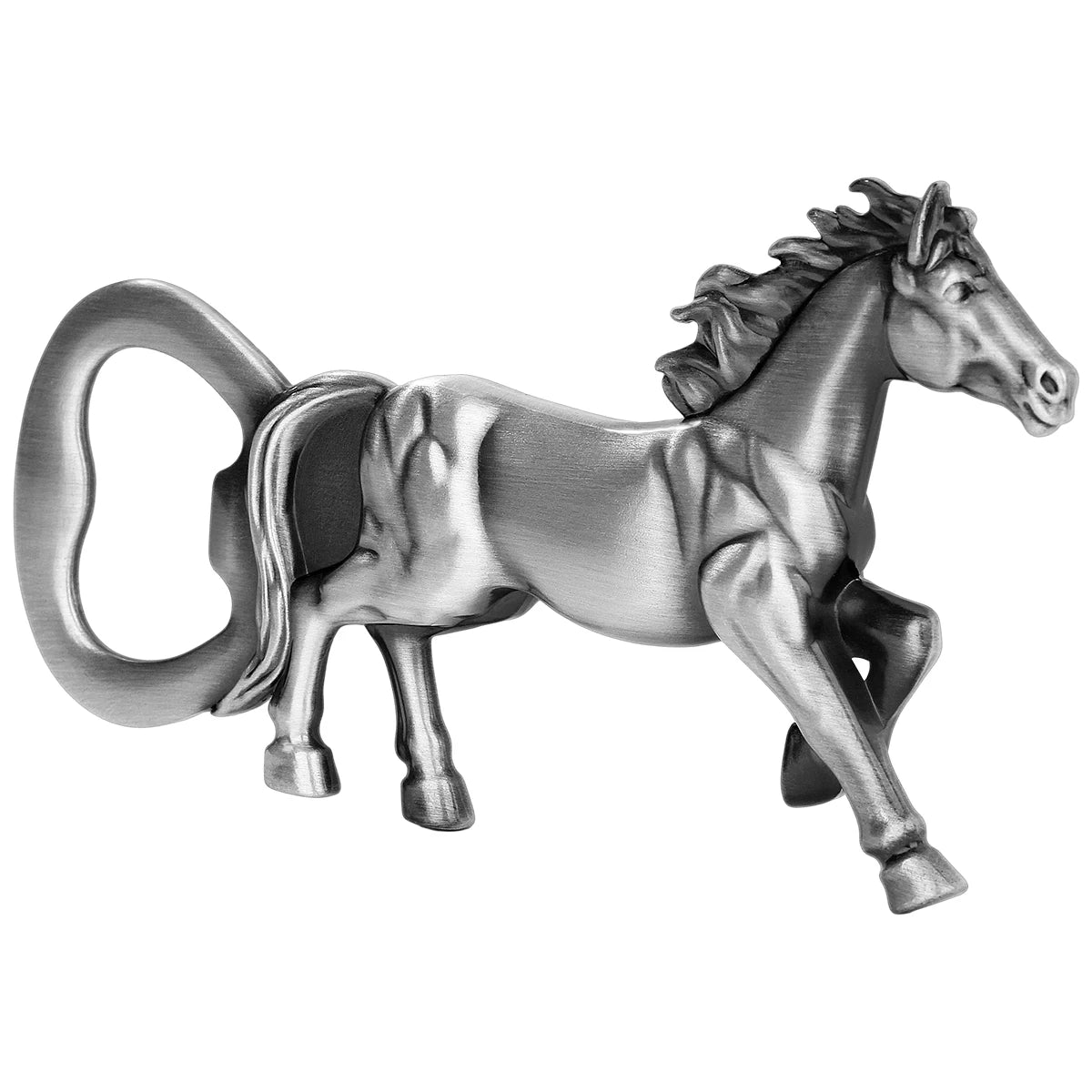 Vintage Pferde Flaschenöffner aus Metall – Bronze/Grau Korkenzieher Geschenk Kaufschwan®
