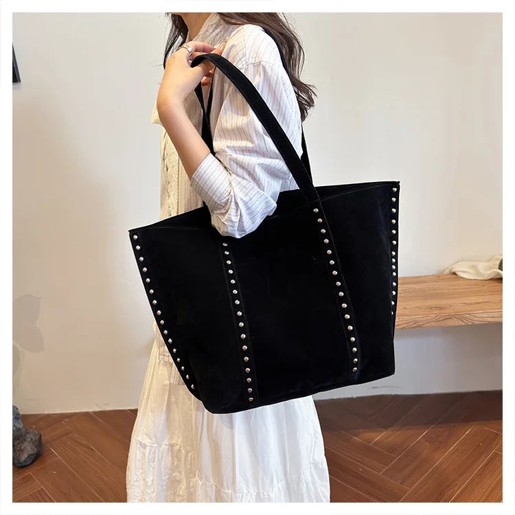 Modische Damen Schultertasche aus Mikrofaser – Hochwertige Retro Sweet Handtasche | Große Tasche mit Pailletten für Frauen Kaufschwan®