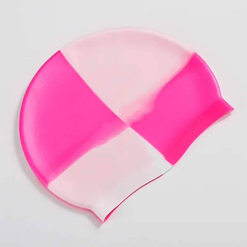 Silikon Schwimmkappe – Wasserdicht & Elastisch | Badehaube für Lange Haare | Unisex Schutzkappe für Schwimmbad & Training