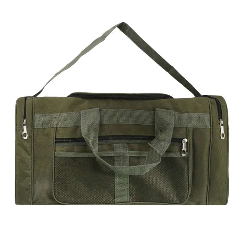Große Aufbewahrungstasche – Wasserdichte Outdoor Reisetasche | Tragbare Weiche Damen Duffle Bag in Schwarz & Grün Kaufschwan® Grün