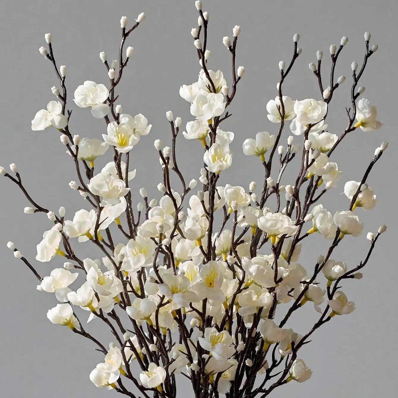 Weiße Künstliche Winterblüten mit Langem Stiel – Elegante Kunststoffblumen für Zuhause, Hotel, Büro, Hochzeit, Party & Gartendekoration Kaufschwan® 1 Stück