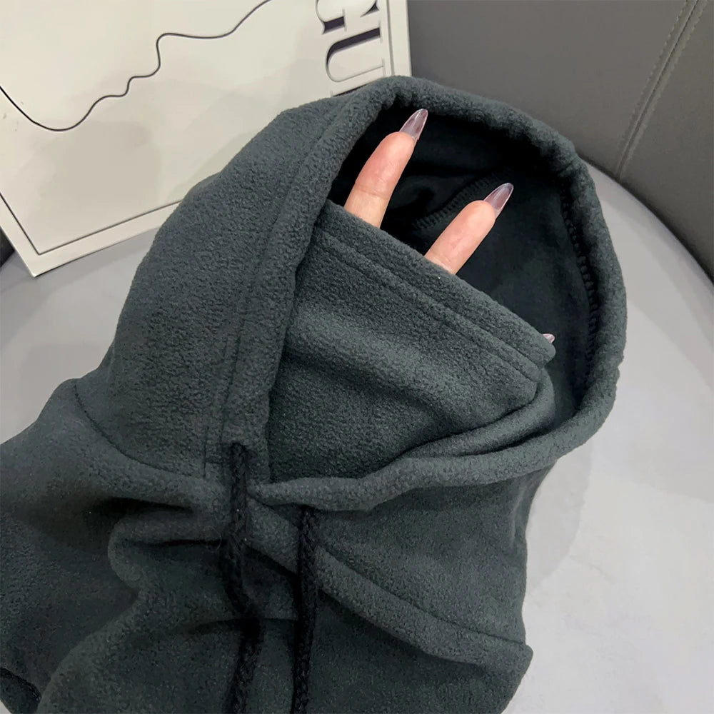 Winter Thermo-Fleece Kapuzenmütze – Winddichte Outdoor Skimaske | Unisex Halswärmer für Damen & Herren beim Radfahren & Wintersport Kaufschwan®