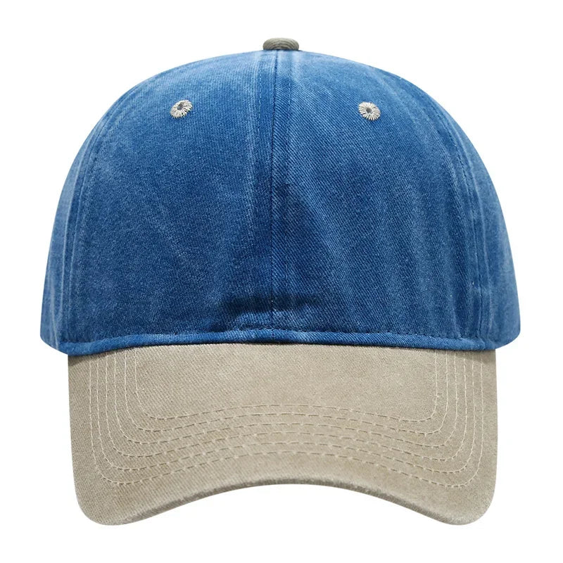 Vintage Washed Baseballkappe | Herren & Damen Farblich Abgestimmte Baseballcap | Lässige Snapback Hip Hop Baseballcap für Frühling & Sommer Kaufschwan®
