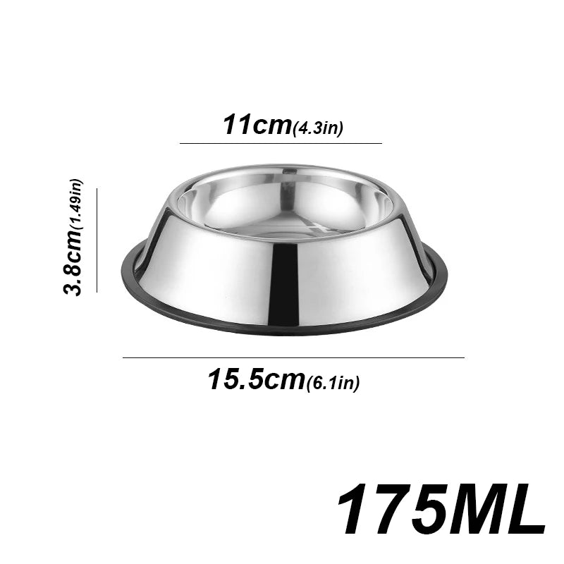 Robuster Edelstahl Futternapf – Hygienische Futter- & Wasserschüssel für Haustiere Kaufschwan® 16cm