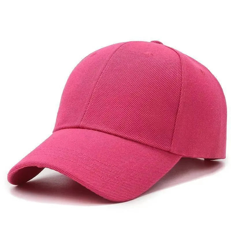 Unisex Verstellbare Cap | Einfarbige Twill Baseballkappe | Baseball Cap für Herren & Damen | Sommer, Herbst, Frühling Kaufschwan® Rosenrot Einheitsgröße (56-58cm)