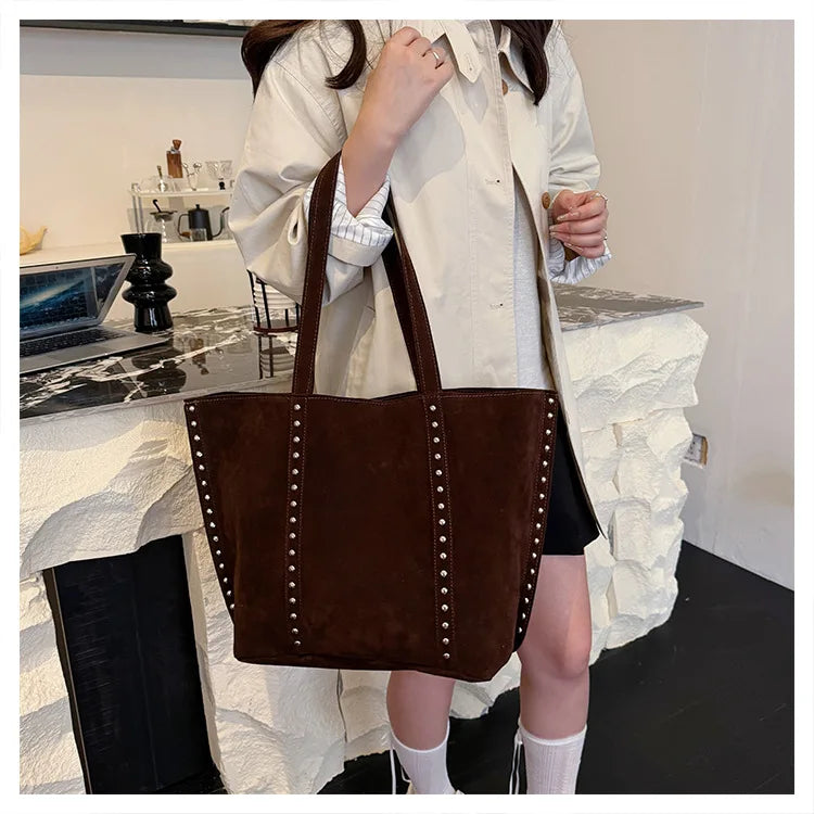 Modische Damen Schultertasche aus Mikrofaser – Hochwertige Retro Sweet Handtasche | Große Tasche mit Pailletten für Frauen Kaufschwan®