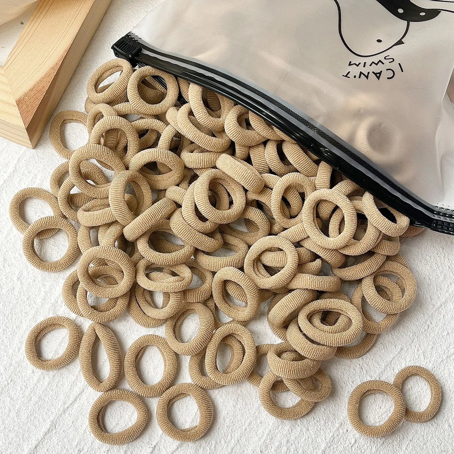 20/50 Stück Elastische Haargummis für Kinder | Bunte Süße Scrunchies & Haargummis für Mädchen & Babys | Weiche Haar-Accessoires Kaufschwan®